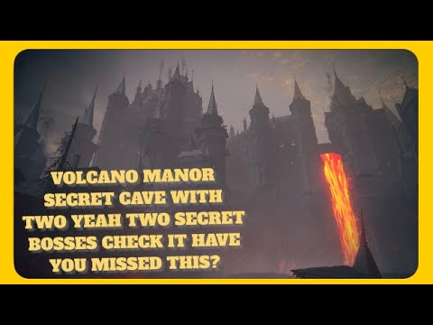 ELDEN RING HIGH SECRET CAVE IN VOLCANO MANOR CHECK IT YOU PROBABLY MISSED THIS ONE