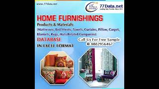 - Home Furnishings Products & Materials Database