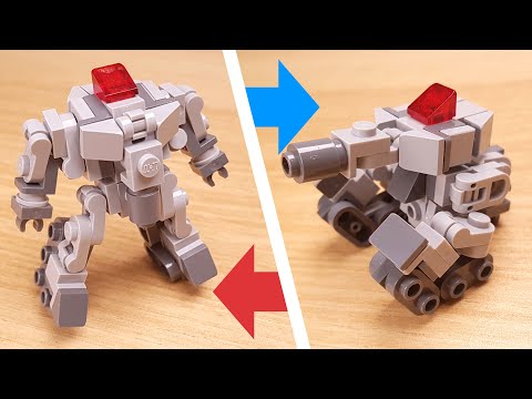 LEGO brick transformer robot tutorial Tank Man #LEGO #Megatron #Shockwave #レゴ変形ロボ #レゴアイデア #레고변신로봇