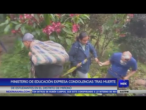 MEDUCA expresa condolencias tras muertes de estudiantes en Mironó, Ngobe-Buglé