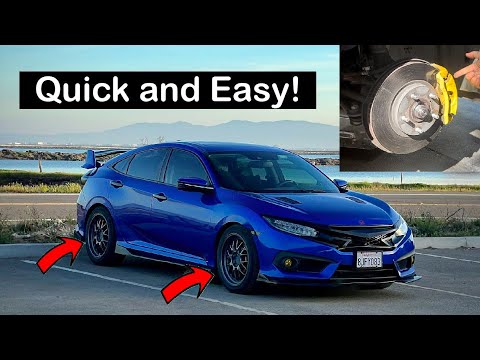 How to Change Honda Civic Brake Pads Front & Rear EPB Parking Brake Service Mode 10th Gen 2016-2021
