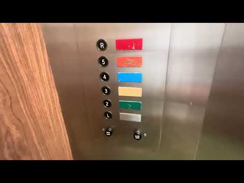 AWESOME Otis LEXAN Traction Elevators @ Millennium Bank Parking, Chattanooga TN