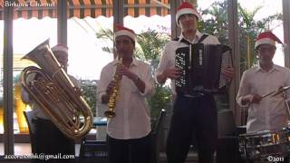 香港聖誕歌曲 2011 Christmas - 'Jingle Bells' By Christmas Band with Accordion, Hong Kong