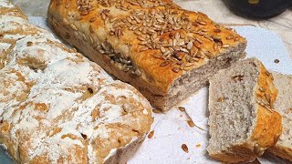 לחם וחלת כוסמין אגוזים וצימוקים Bread and spelled halat with nuts and raisins  (ליהי קרויץ - מטבח בקלי קלות) - התמונה מוצגת ישירות מתוך אתר האינטרנט יוטיוב. זכויות היוצרים בתמונה שייכות ליוצרה. קישור קרדיט למקור התוכן נמצא בתוך דף הסרטון