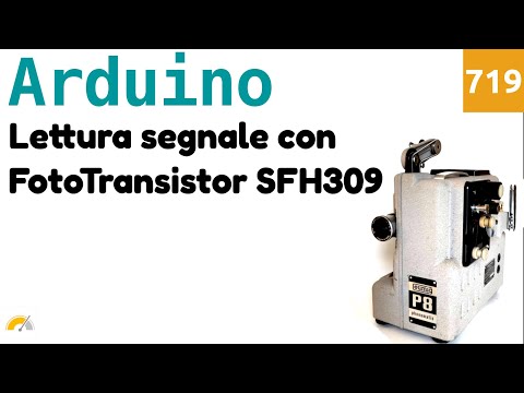 Lettura segnale luminoso con sensore SFH309 e Arduino - Video 719