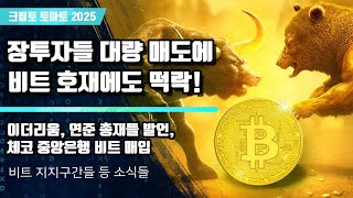 11/14) 장투자들 대량 매도에 비트 호재에도 떡락! 이더리움, 연준 총재들 발언,체코 중앙은행 비트 매입