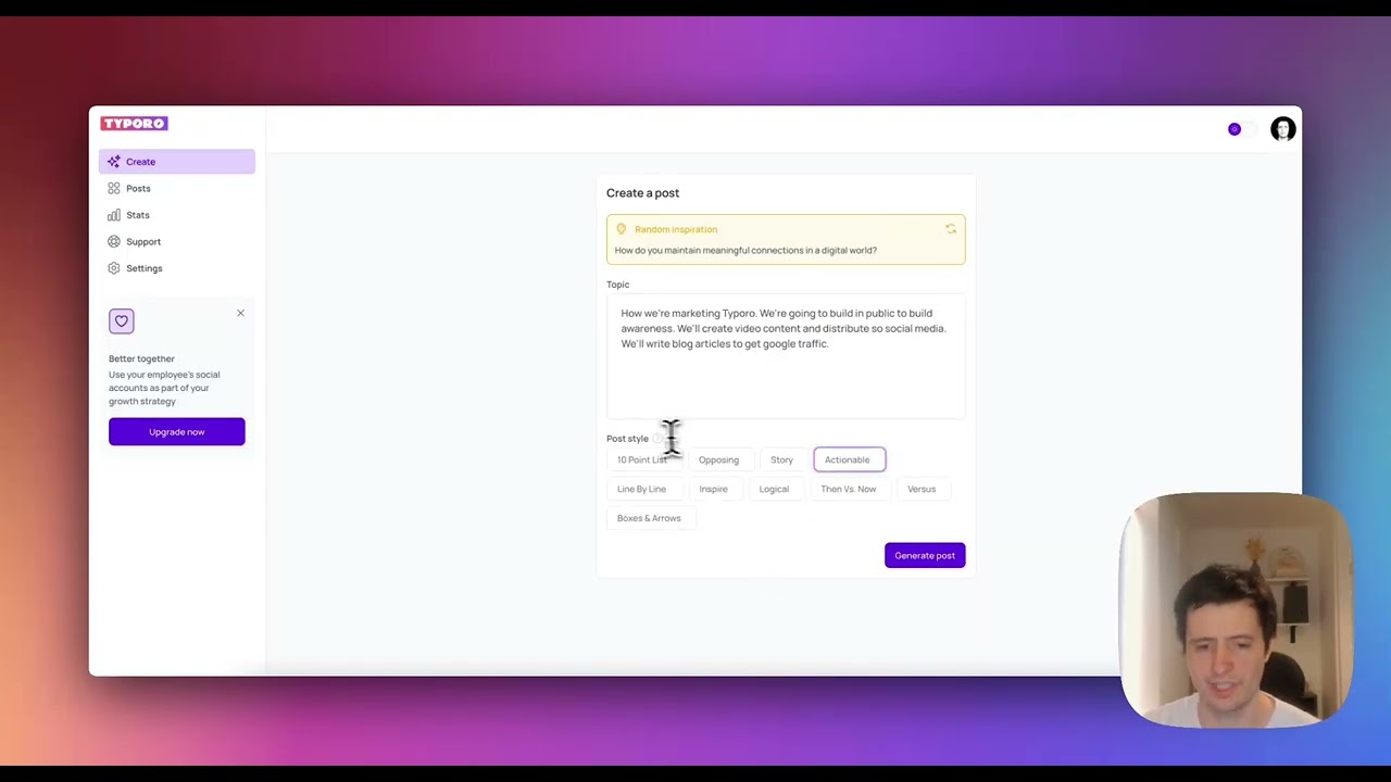 How Typoro Transforms Your Raw Ideas into Great LinkedIn Posts