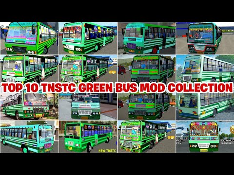 🎀🤩 TOP 10 TNSTC GREEN BUS MOD COLLECTION FOR BUS SIMULATOR INDONESIA PART -1