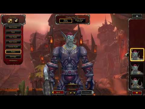 Zandalari Troll Customization Options in World of Warcraft