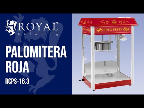 vídeo - Palomitera - diseño retro - roja