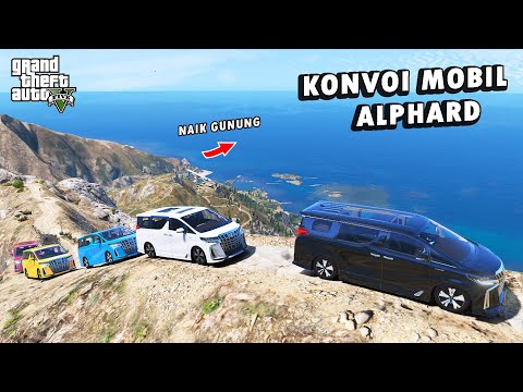 Konvoi OFFROAD Mobil ALPHARD Naik Kepuncak Gunung TERTINGGI di GTA 5
