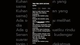 Download lagu #lyrics  tiba tiba cinta datang#yt #liriklagu #video #popular #song#musica #music #viralvideo mp3