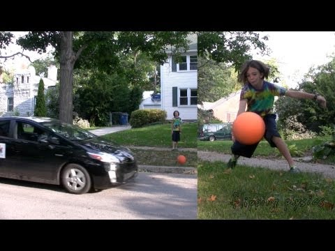 Introduction to Acceleration with Prius Brake Slamming Example Problem