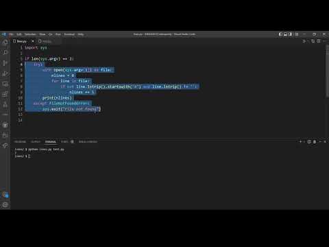 Lines of Code -Problem Set 6 (CS50's Introduction to Programming with Python)