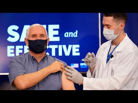 شاهد نائب الرئيس الأميركي مايك بنس تلقى اللقاح المضاد لفيروس كورونا …