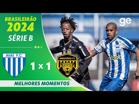 Gols e lances de Avaí x Amazonas