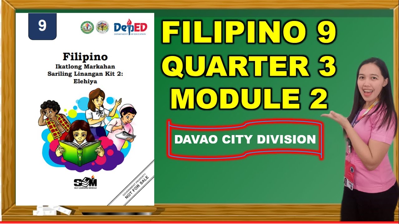 FILIPINO 9 MODULE | QUARTER 3 MODULE 2 | Elehiya sa Kamatayan ni Kuya