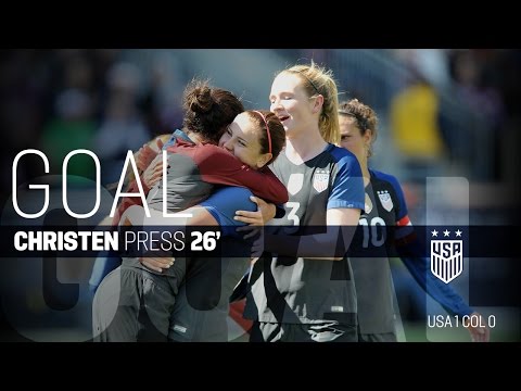 WNT vs. Colombia: Christen Press Goal - April 10, 2016