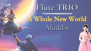 【フルート３重奏】ホールニューワールド (Disneyアラジン)　[ Flute Trio ] A Whole New World (Aladdin)