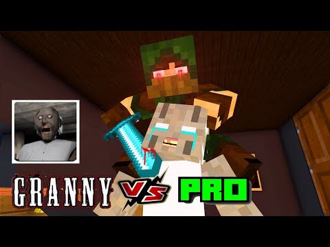 Monster School: GRANNY HORROR GAME CHALLENGE - Minecraft Animation