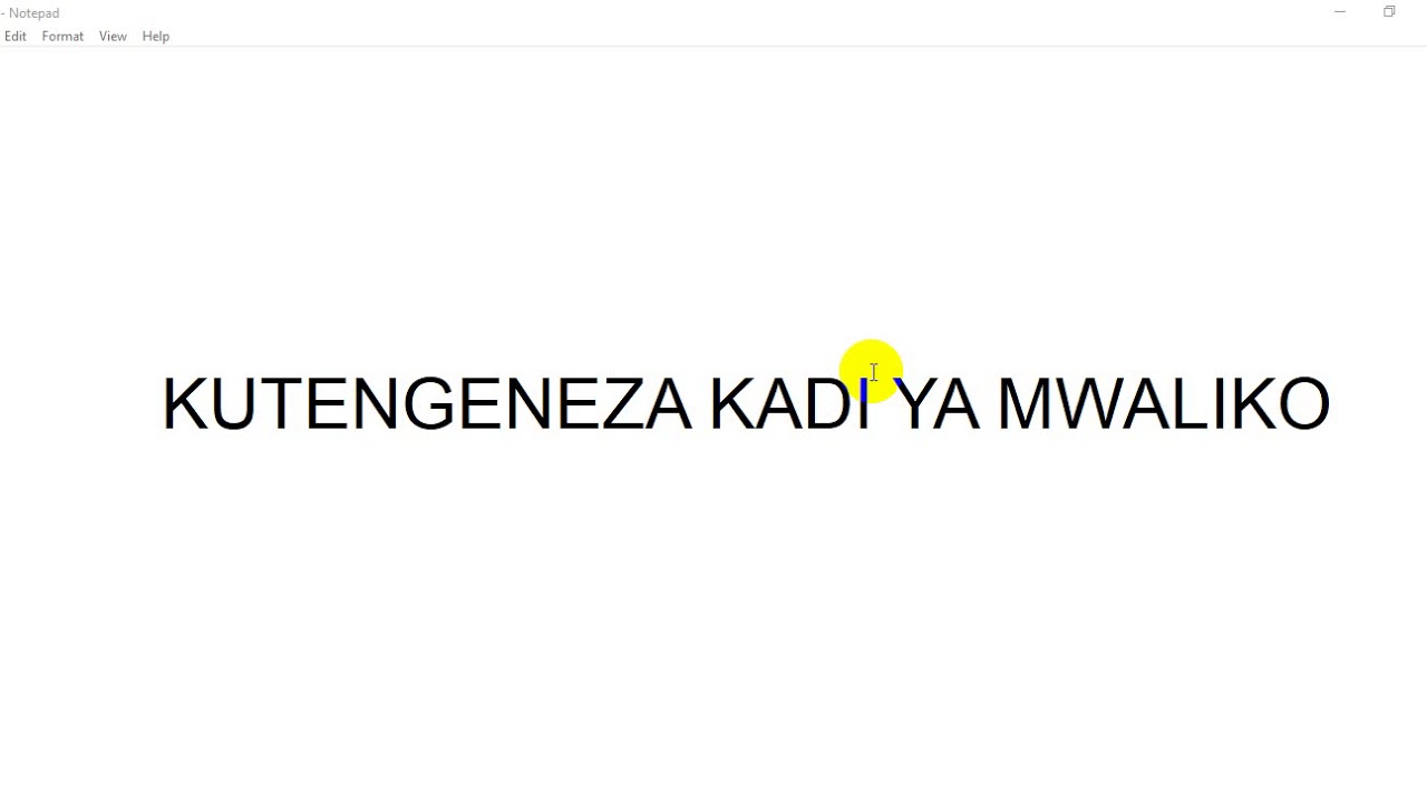 Video 05:Jifunze Microsoft Publisher(Kadi za mialiko) Part 1