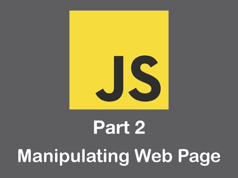 Javascript Manipulating a Web Page Using Javascript Lesson 2