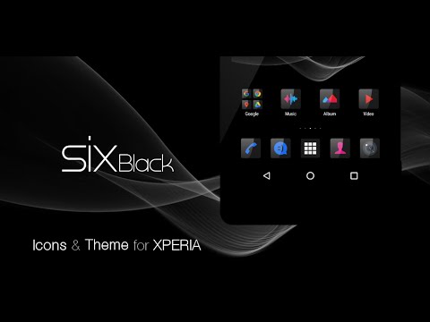 Six Black Theme + Icons Video