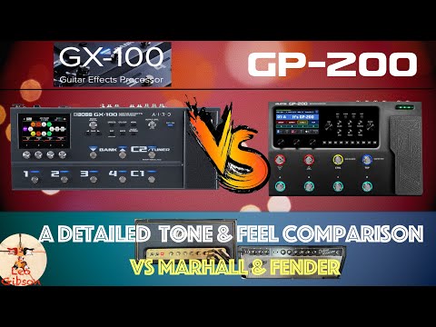 BOSS GX 100 vs Valeton GP 200 - Part 2: detailed sound comparison (vs Marshall, Fender)