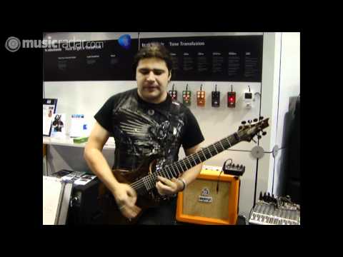 Fastest guitarist in the world Tiago Della Vega playing mostly slowly at NAMM 2011