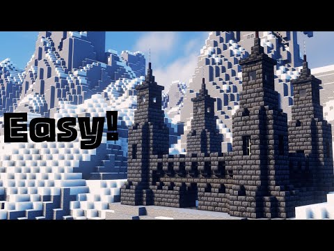Minecraft: How to Build a Small Deepslate Castle | Tutorial