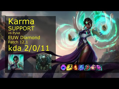 Rank 4 EUW Karma: Support vs Pyke