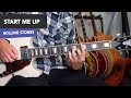 Start Me Up Guitar Lesson Tutorial - Rolling Stones Open G Tuning