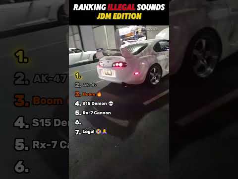 Top 7 Illegal JDM Sounds 🔥🚀
