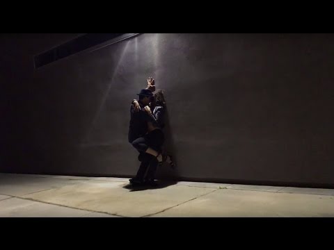 Charlie Antillon and Lisa Konczal Salsa Dancing in the Streetlights of L.A.
