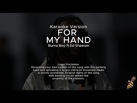 Burna Boy - For My Hand feat. Ed Sheeran [Karaoke Version]