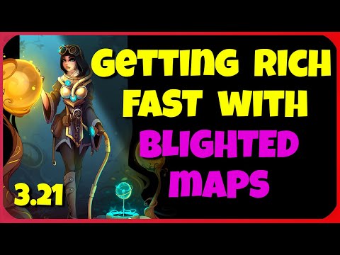 [POE 3.21] Blighted maps rain currency | 2.8 divines per hour | Path of Exile Crucible League