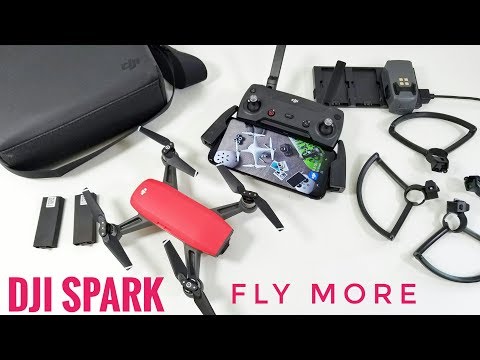 DJI Spark Fly More Combo Lava Red