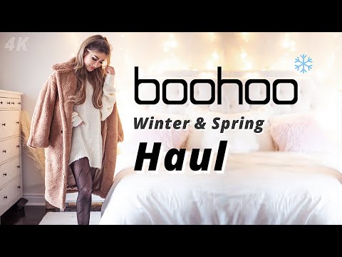 BOOHOO Winter Spring try on haul 2020 | Affordable outfits