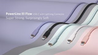 Anker 641 USB-C to Lightning Cable (Flow, Silicone) - 6ft/Lavender Grey