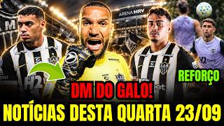 GIRO DO GALO DESTA QUARTA(23/09): LATERAL DE VOLTA, NOVAS NOVIDADES DO DM DO ATLÉTICO-MG E+