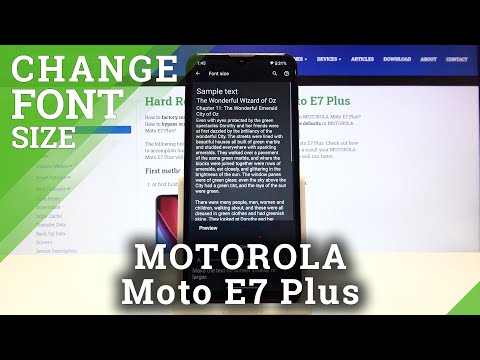 How to Change Font Size in MOTOROLA Moto E7 Plus – Find Screen Font Settings
