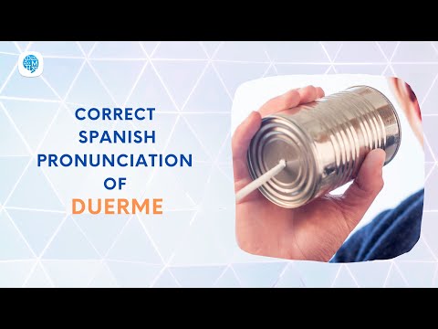 How to pronounce 'Present regular and irregular verbs' (Duerme) in Spanish? | Spanish Pronunciation