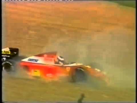 jean alesi off 1993 european gp qualifying.wmv