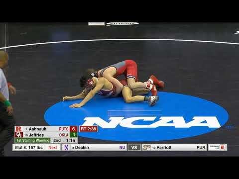 2019 NCAA Wrestling (149 lb) Championship Rd.2 - (1) Anthony Ashnault vs. Davion Jeffries (OU)