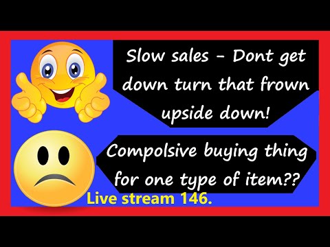 Live stream 146. Slow sales - Dont get down turn that frown upside down! Plus charity shop haul.