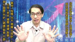 【掌聲響起】#賴昇楷 0621  台股如昨天預告「反彈」，再來「個股精采度」比指數高，先留意『車用、生技、網通』的這些《口袋名單》 (圖)