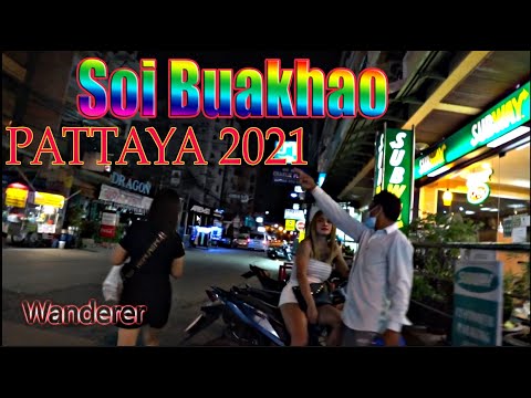Thailand 2021 Pattaya   Soi Buakhao Night  Music by Sergei Chekalin
