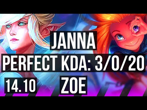 JANNA & Brand vs ZOE & Corki (SUP) | 3/0/20, 1300+ games | EUW Grandmaster | 14.10