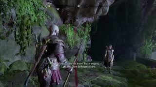 Freya visits the Temple Of Light and calls Kratos a Fool.