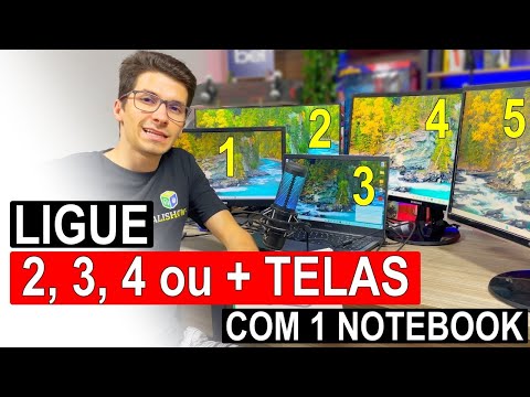 Vídeo: Como colocar 3 telas no notebook: dúvidas